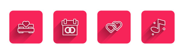 设定行卧室日历两连心和图片下载