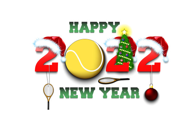 新年快乐，2022，网球图片下载