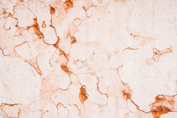 大理石花岗岩白色墙面，表面粉红色花纹，图形抽象石材背景图片下载