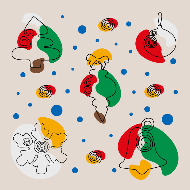 新年和圣诞节套装图片下载