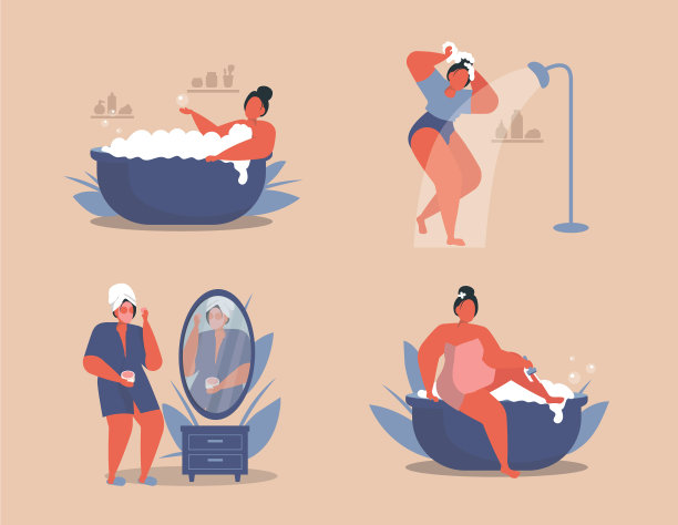 女性在家放松照顾情况下自我照顾图片下载