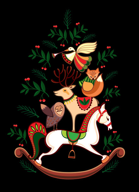 圣诞和新年贺卡图片下载