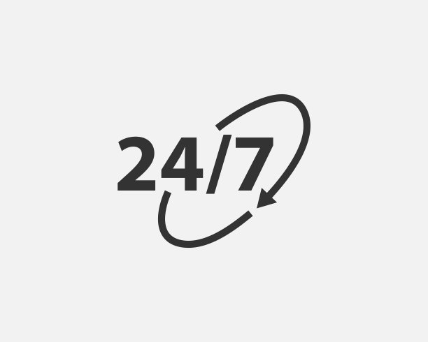 24小时全天候服务图标符号图片下载