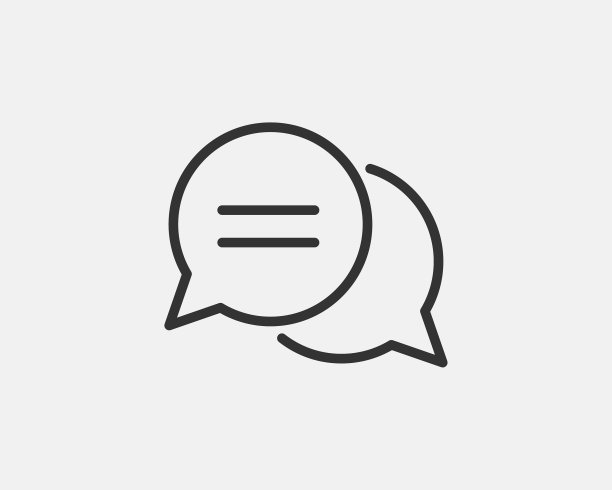 聊天图标设计元素对话气泡语音符号图片下载