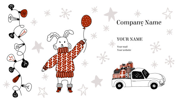 用野兔做名片图片下载