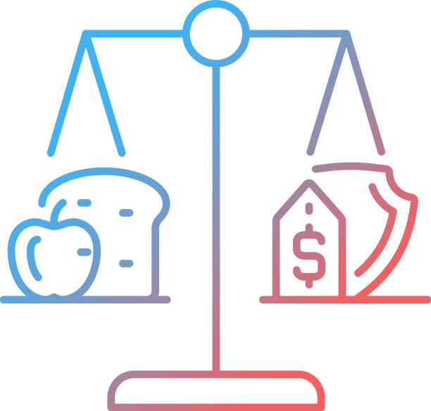 食品公正渐变线性图标图片下载