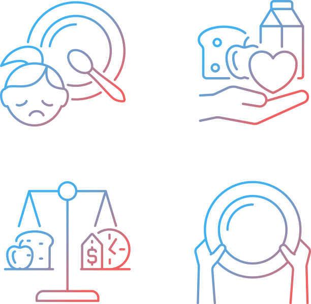 帮助有需要的人设置渐变线性图标图片下载