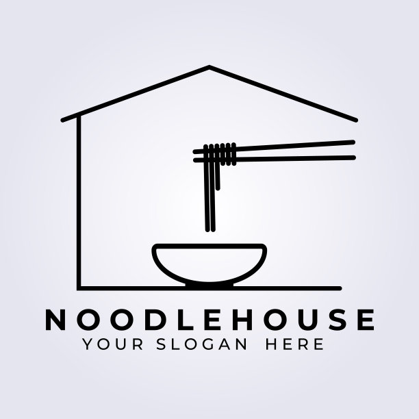 面条符号矢量插图设计，面馆图片下载