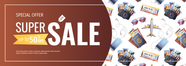 旅游、旅游、探险、旅行横幅设计。图片下载