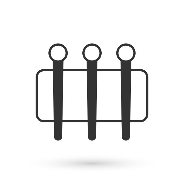 灰色针缝图标孤立在白色图片下载