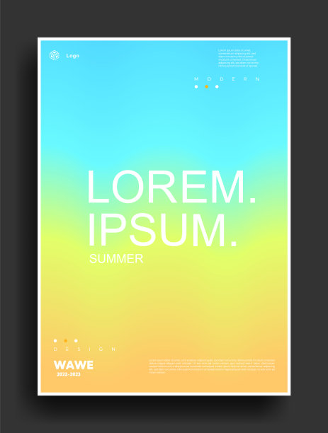 夏季时间抽象设计模板为图片下载