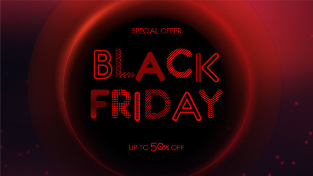 黑色星期五打折广告横幅图片下载