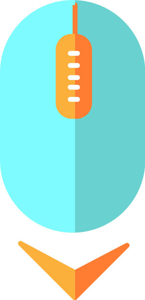 滚动鼠标平面设计卡通RGB颜色图片下载