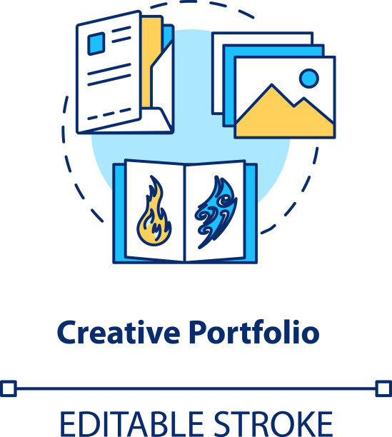 创意组合概念图标设计师的作品图片下载