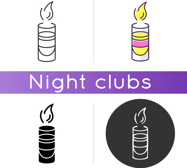 热点图标线性黑色和RGB颜色风格图片下载