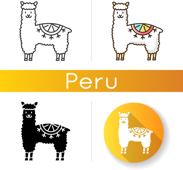 羊驼图标设置秘鲁家养可爱图片下载