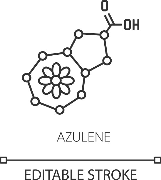 蓝色像素完美线性图标科学图片下载