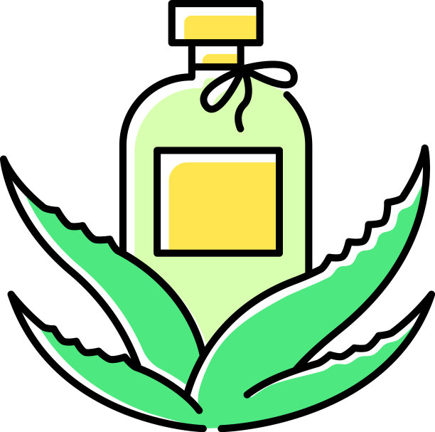 绿色有机乳液象征天然霜图片下载