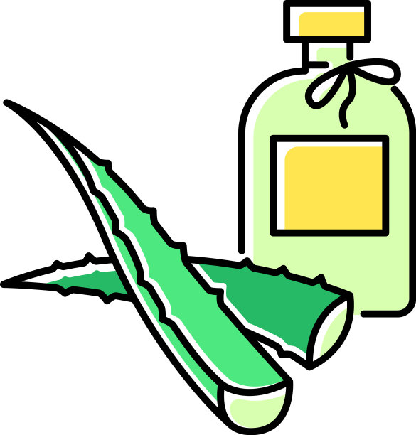天然乳液绿色图标有机霜图片下载