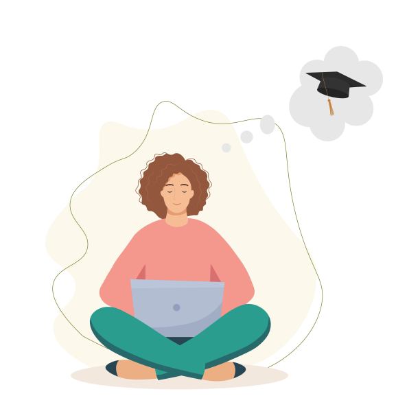 一个梦想接受高等教育的女性图片下载