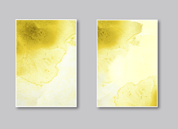 抽象彩色水彩横幅集设计。手绘抽象颜料笔触设定。水彩元素横幅，贺卡或邀请模板。图片下载