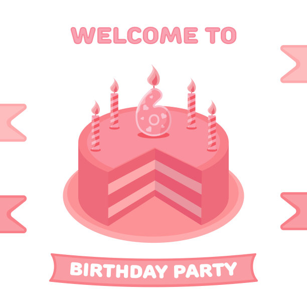 带蜡烛的生日蛋糕图片下载