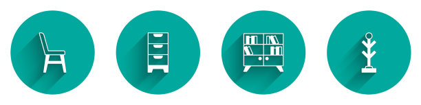 设置椅子抽屉柜图书馆书架和图片下载