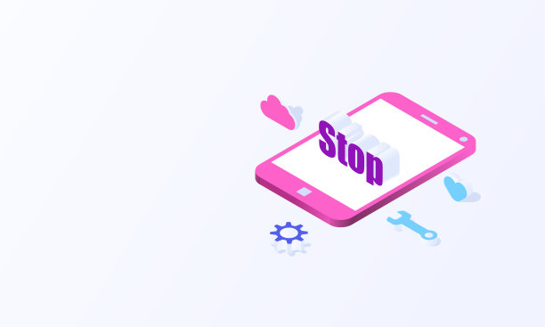 社交媒体监控概念中的等距背景向量设计。图片下载