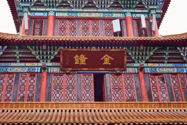 中国传统佛教寺庙建筑图片下载