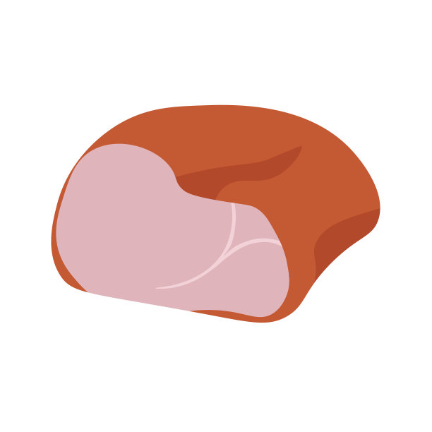 火腿或煮猪肉肉菜，熟肉块图片下载