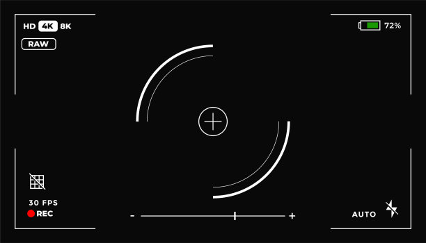 相机镜头取景器显示模板图片下载