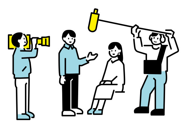 与两个人交谈的插图图片下载