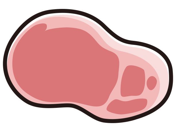 猪腰肉的插图图片下载