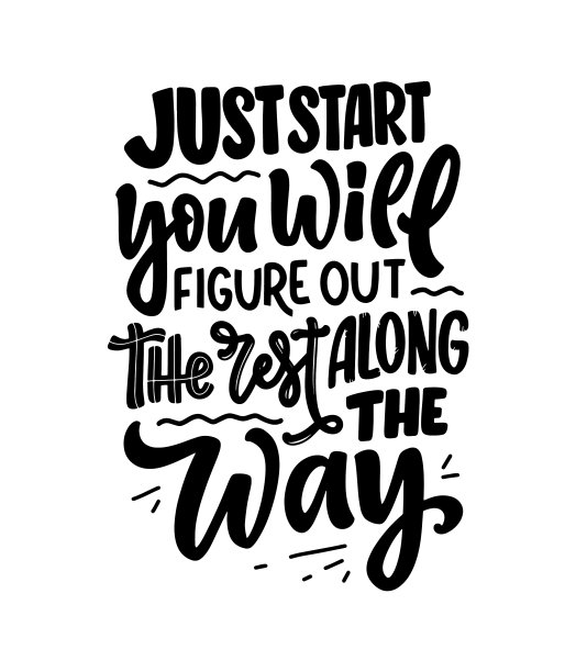 手绘动机字母引号在现代图片下载