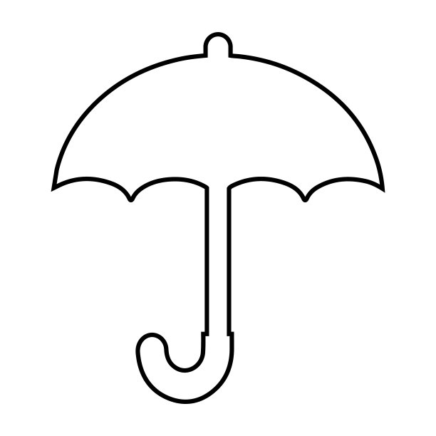 降水，下雨，雨伞图标图片下载