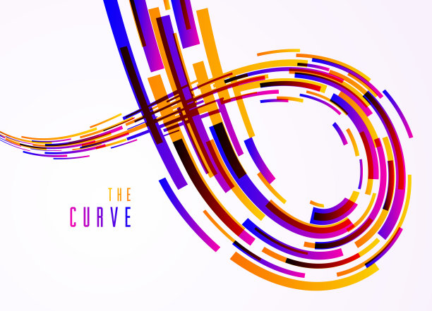 抽象线条矢量背景，3D动态运动条纹，技术或科学主题抽象设计元素，未来的模板广告或海报或封面。图片下载