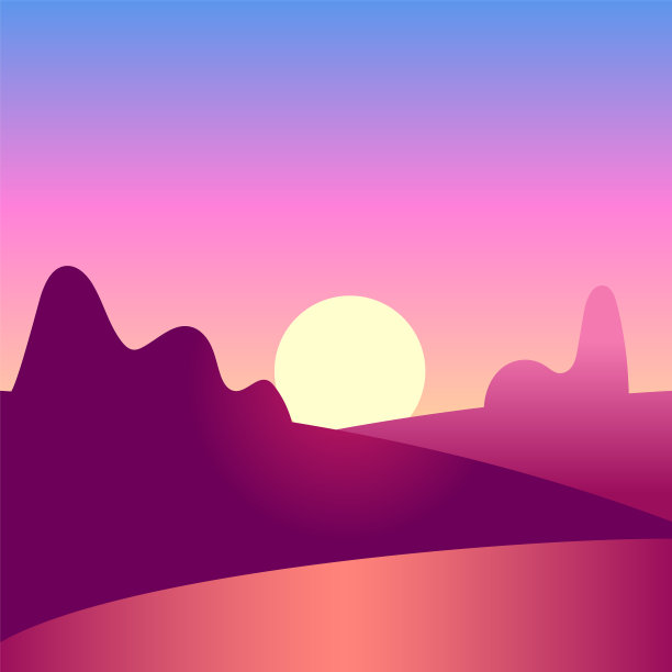 日出时间早晨景观与太阳升起图片下载