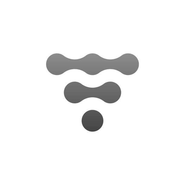 孤立的现代wi-fi标识在metaballl风格图片下载