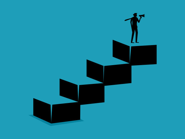 广告和营销。通过通知喇叭呼叫广告。经营理念的剪影图片下载