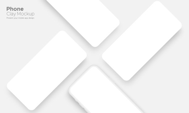 克雷智能手机模型与空白的应用程序屏幕图片下载