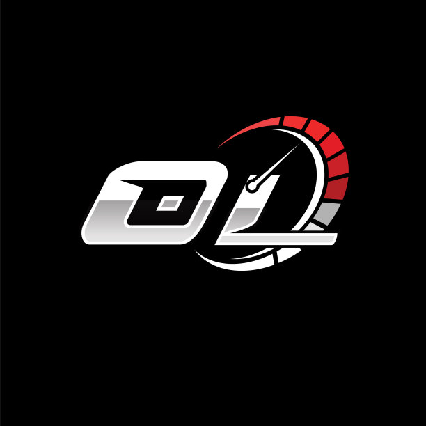 Ol标志字母速度计赛车风格图片下载