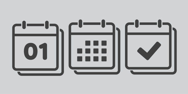 矢量图标页日历编号1,genda，完成图片下载