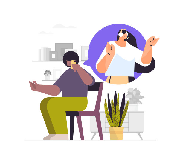 朋友们在视频通话中讨论男人和女人图片下载