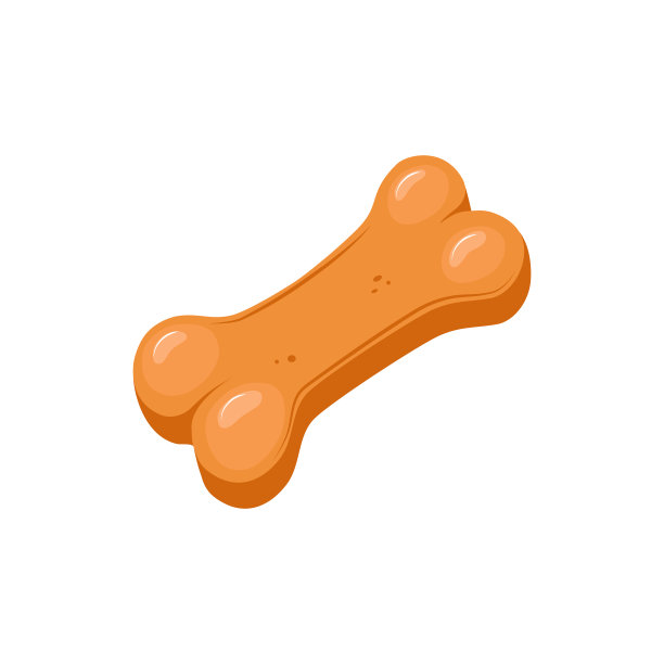 狗的饼干骨头在一个孤立的白色背景图片下载
