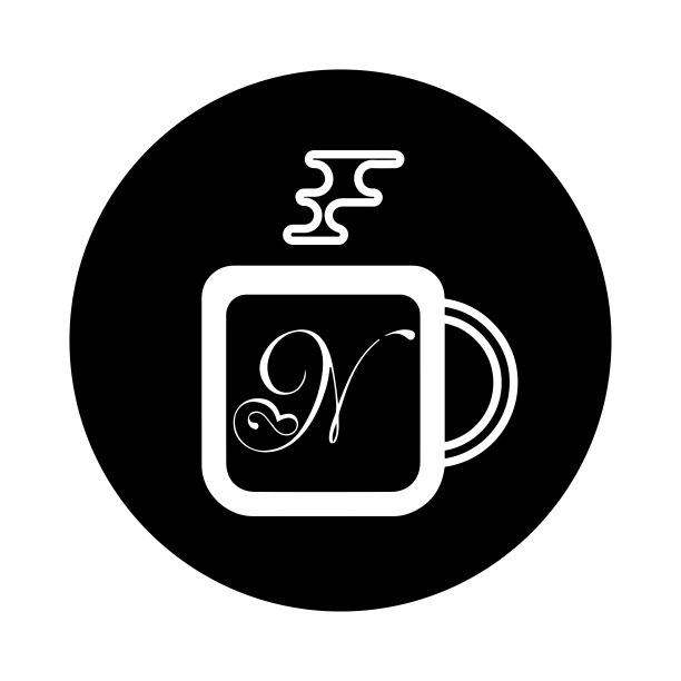 杯子和热咖啡图标图片下载