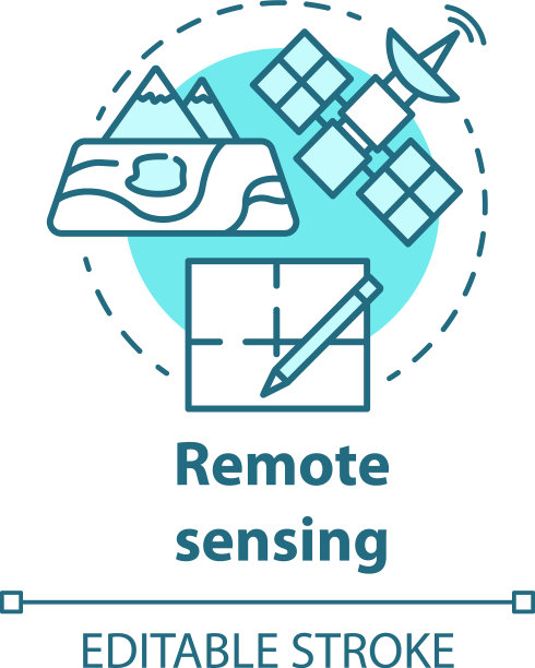 遥感概念图标现代制图学图片下载