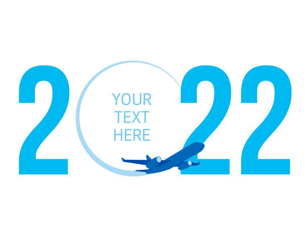 新年概念——飞机留下了痕迹图片下载