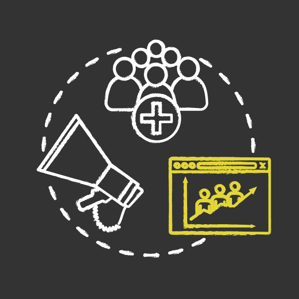 拓展客户基础粉笔RGB色彩概念图片下载