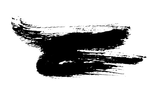 白色背景上的黑色笔触图片下载