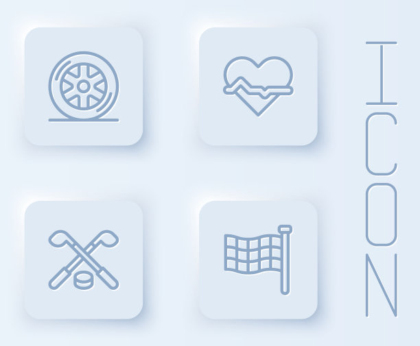 设定线车轮心率冰球棍图片下载